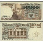 Poland, 50,000 zlotys, December 1, 1989