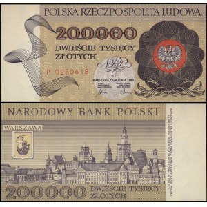 Polska, 200.000 złotych, 1.12.1989, P