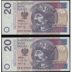 Poľsko, sada: 2 x 20 zlotých, 19. 3. 2025, CE po sebe idúce
