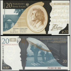Polsko, 20 zlotých, 19. 3. 2009