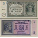 Protectorate of Bohemia and Moravia (1939–1945), 5 korunas, (1940)