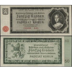 Protectorate of Bohemia and Moravia (1939–1945), 50 crowns, September 12, 1940