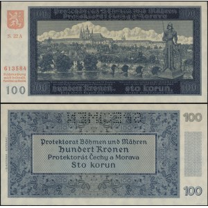 Protectorate of Bohemia and Moravia (1939–1945), 100 crowns, August 20, 1940