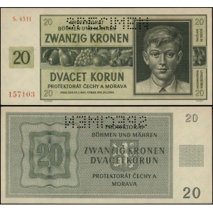 Protektorat Czech i Moraw (1939-1945), 20 koron, 24.01.1944