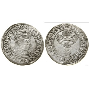 Poland, grosz, 1531, Gdańsk