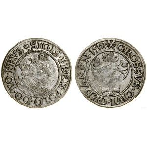 Polsko, groš, 1538, Gdaňsk