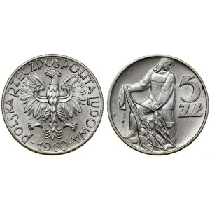 Polonia, 5 zloty, 1960, Varsavia