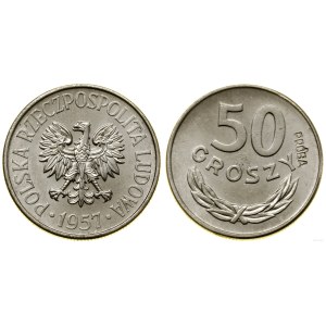 Poland, 50 groszy, 1957, Warsaw