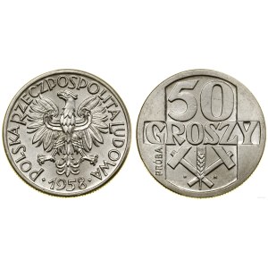 Polska, 50 groszy, 1958, Warszawa