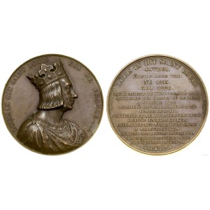 France, medal from the Monarchs of France series—Louis IX the Saint, 1837