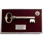 Poland, a symbolic key to a gas station, 1995, Warsaw
