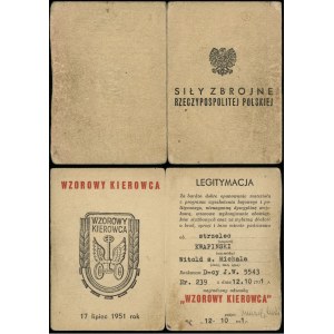 Poland, Model Driver, 1951 model + ID card