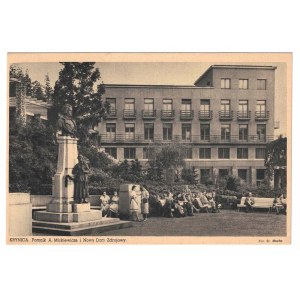Krynica. The A. Mickiewicz Monument and the New Spa House