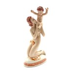 Nude Figurine - Woman with a Child (Katowice, 1960s–1970s)