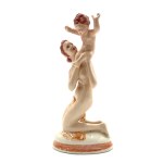 Nude Figurine - Woman with a Child (Katowice, 1960s–1970s)