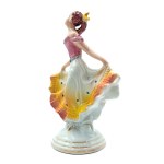 Figurine of a Dancer Holding Her Flowing Dress (Katowice, 1960s–1970s)