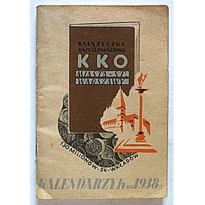 AGENDA DE POCHE POUR L'ANNÉE 1938. Varsovie, octobre 1937...