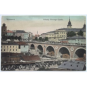 WARSAW. Arkady Nowego - Zjazdu. Published by K. Wojutyński. [No.] 392. Circa 1915–1920. Color. In good condition