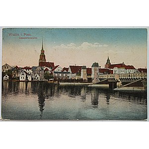 WOLLIN, Pomerania. General View. Publisher’s mark. Louis Pipski, Bookseller, Wolin, Pomerania. Date of postmark...