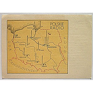 [PROPAGANDA]. Polish Radio Warsaw, Poland. Published by “Prasa.” Date handwritten: July 20, 1955...