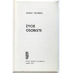 HENRYK GRYNBERG. Personal Life. London, 1979. Polish Cultural Foundation. Printed and produced by Caldra House...