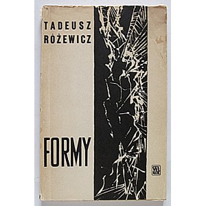 TADEUSZ RÓŻEWICZ. *Forms*. Warsaw, 1958. Published by “CZYTELNIK.” Printed by the “Dom Słowa Polskiego” Printing House. Format: 12/19 cm...