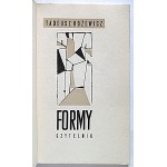 TADEUSZ RÓŻEWICZ. *Forms*. Warsaw, 1958. Published by “CZYTELNIK.” Printed by the “Dom Słowa Polskiego” Printing House. Format: 12/19 cm...