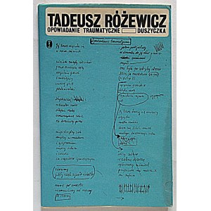 TADEUSZ RÓŻEWICZ. The short story “Traumatyczna Duszyczka.” Kraków, 1979. Wyd. Literackie. Printed by Wydawnicza...