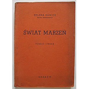 HELENA RAWICZ (née Hertzberg). The World of Dreams. Poetry and Prose. Kraków [1938?]. Industrial Printing...