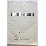 JAN RZEPECKI. Certified Captain. Operations of the Battalion. Warsaw, 1929. Main Military Bookstore. Printed by D.S.G...