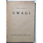 SZYMON ASKENAZY. Notes. Warsaw, 1924. “IGNIS” Printing House (E. Wende &amp; Co.). Printed...