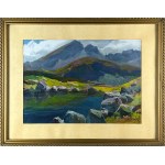 Michał STAŃKO (1901, Sosnowiec – 1969, Zakopane), Landscape with a Mountain Lake