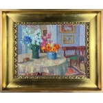 Zofia ALBINOWSKA-MINKIEWICZOWA (1886, Klagenfurt, Austria – 1971, Lviv), Flowers in the Living Room