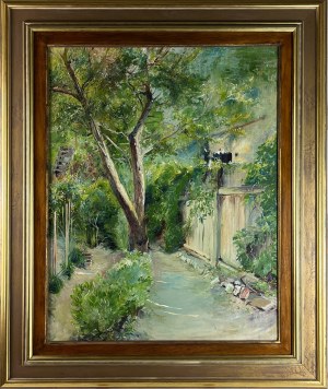 Stanisław BATOWSKI-KACZOR (1866 Lwów -1946 Lwów), Pejzaż - ogród