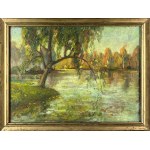 Stanisław RADZIEJOWSKI (1863–1950), Landscape with a Willow Tree