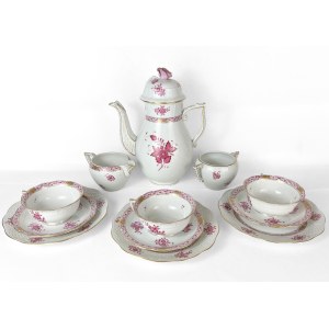 APPONYI Coffee Set, HEREND, Hungary, 20th century