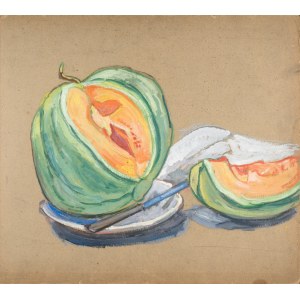 Jean PESKÉ (1870–1949), Still Life with a Watermelon