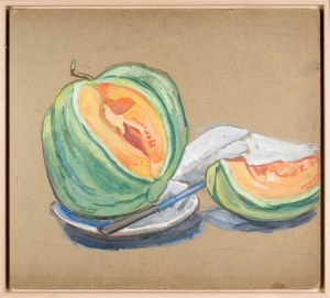 Jean PESKÉ (1870-1949), Martwa natura z arbuzem