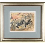 Wojciech WEISS (1875–1950), Horses on a Carousel