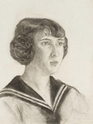 Maurycy (Maurice) MĘDRZYCKI (Mendjizki) (1890- 1951), Portret młodej kobiety, ok. 1910-1915