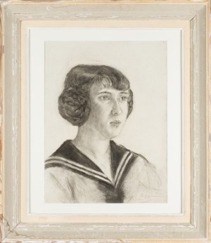 Maurycy (Maurice) MĘDRZYCKI (Mendjizki) (1890- 1951), Portret młodej kobiety, ok. 1910-1915