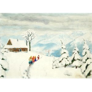 Ludwik LESZKO (1890–1957), Winter in the Mountains, 1944