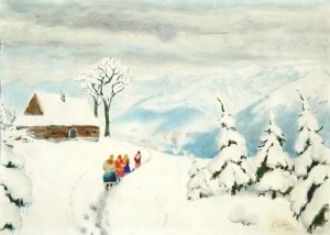 Ludwik LESZKO (1890-1957), Zima w górach, 1944
