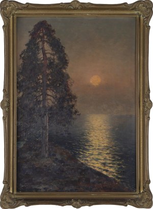 Wiktor KORECKI (1890-1980), Pejzaż z widokiem na morze