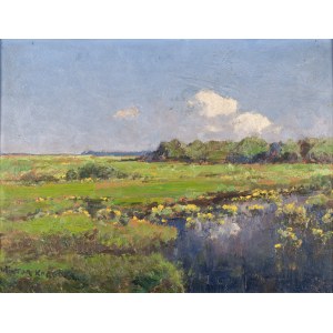 Wiktor KORECKI (1890–1980), Landscape with Buttercups