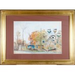 Irena WEISS - ANERI (1888–1981), Amusement Park in Autumn, ca. 1946