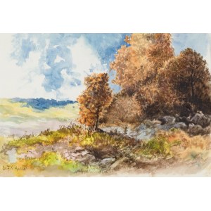 František Xaver HARLAS (1865–1947), Krajina se stromy, kolem roku 1913