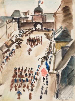 Willy EISENSCHITZ (1889-1974), Parada z okazji Dnia Bastylii, ok. 1930