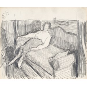 Stanisław KAMOCKI (1875–1944), Figure in an Interior, Summer 1903