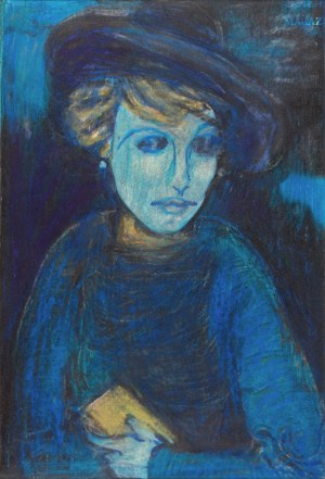 Eugeniusz TUKAN-WOLSKI (1928-2014), Dama w niebieskim